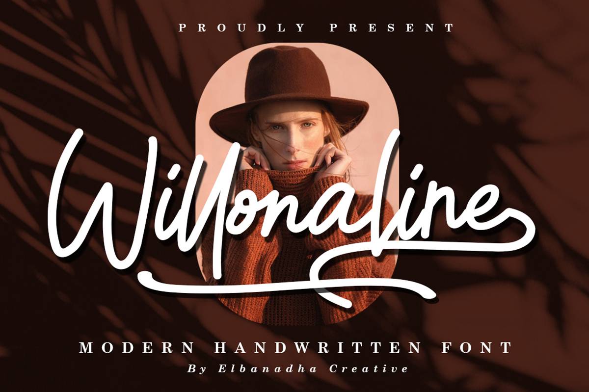 Willonaline Font sample