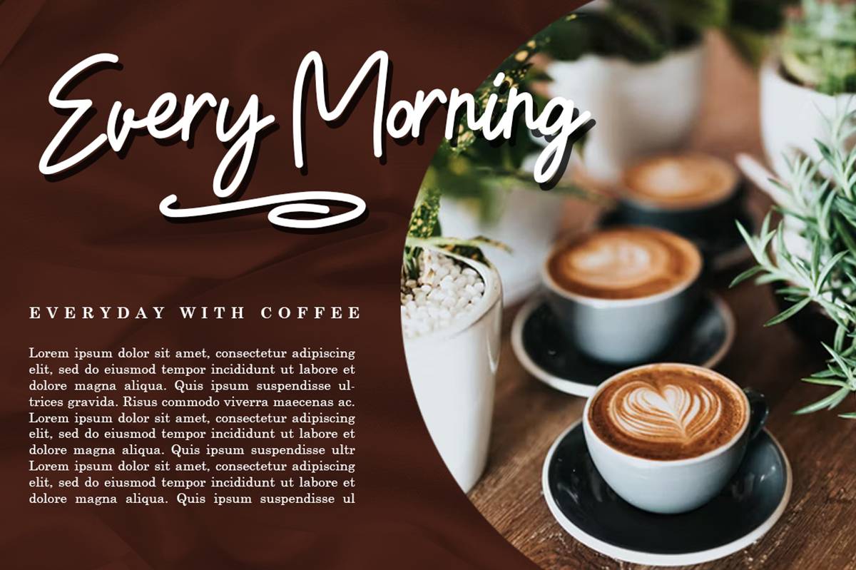 Willonaline Font sample