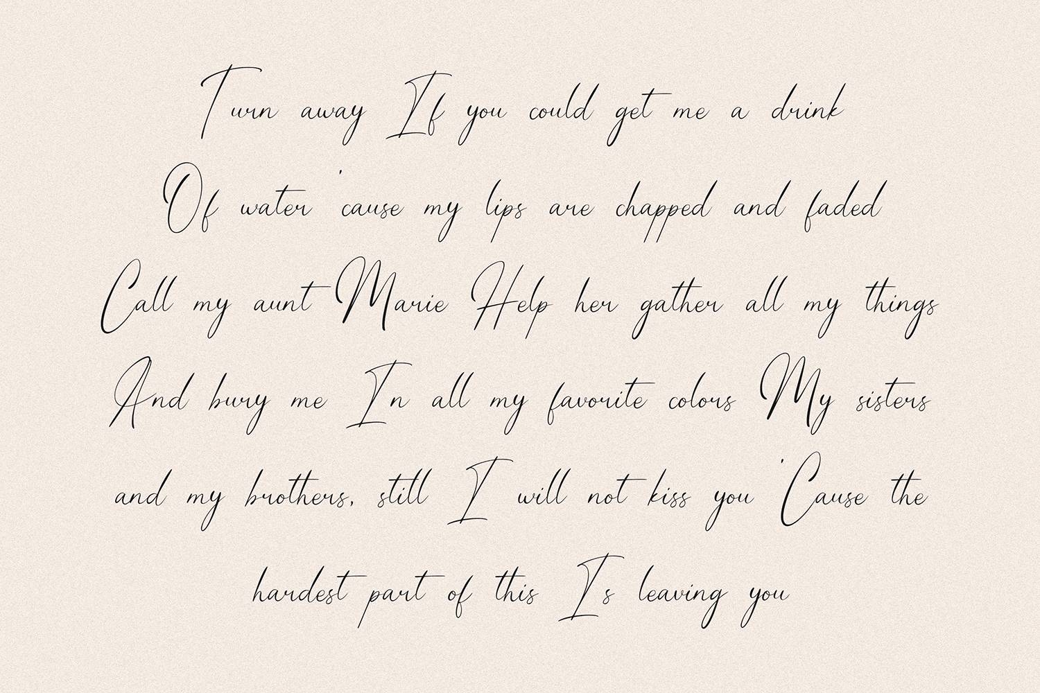 Willonita Font sample