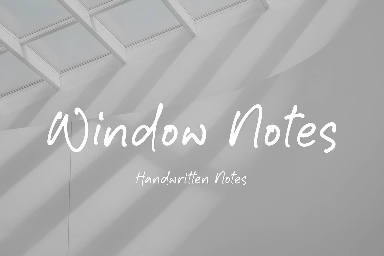 Window Notes Font sample