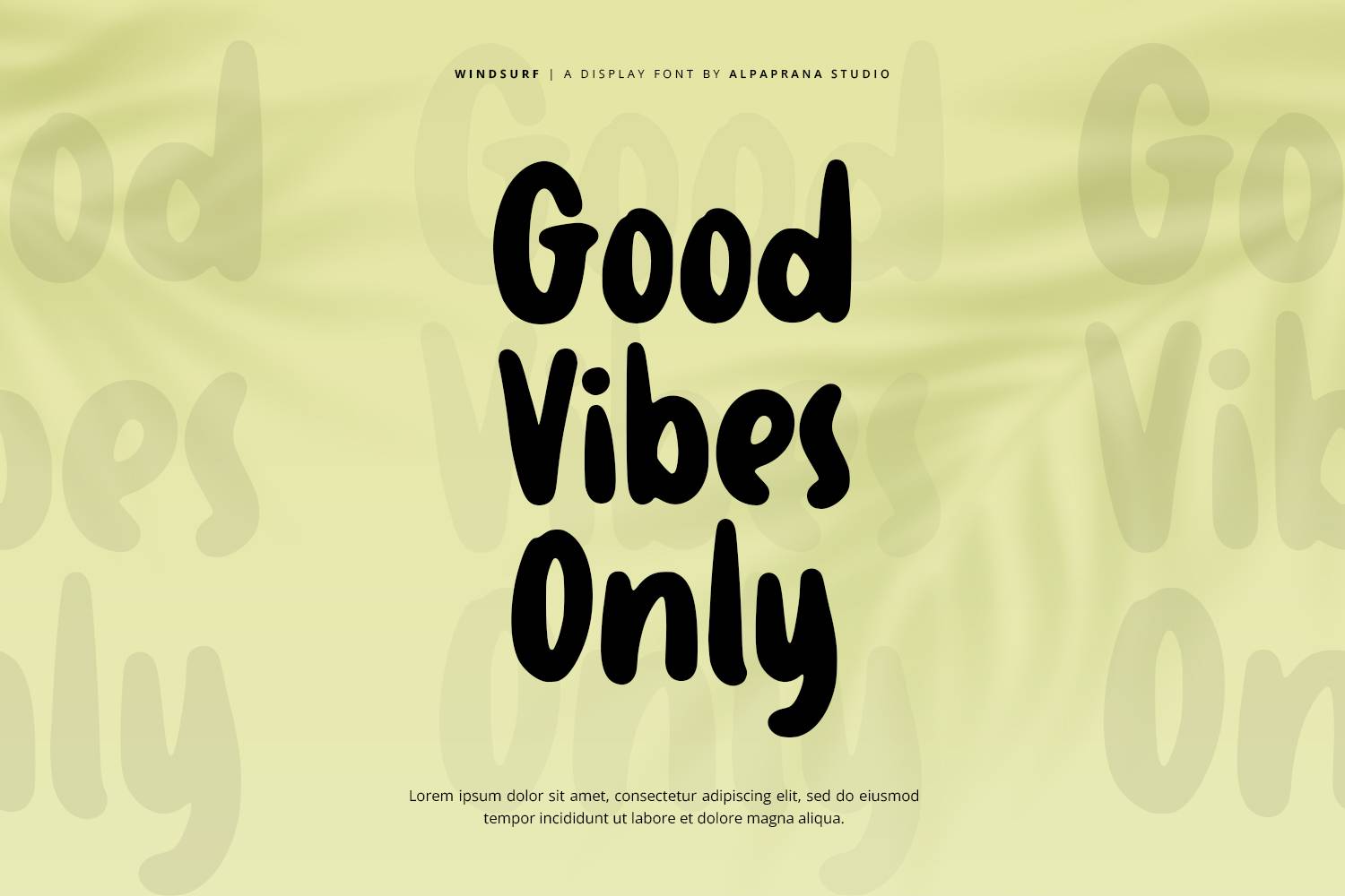 Windsurf Font sample