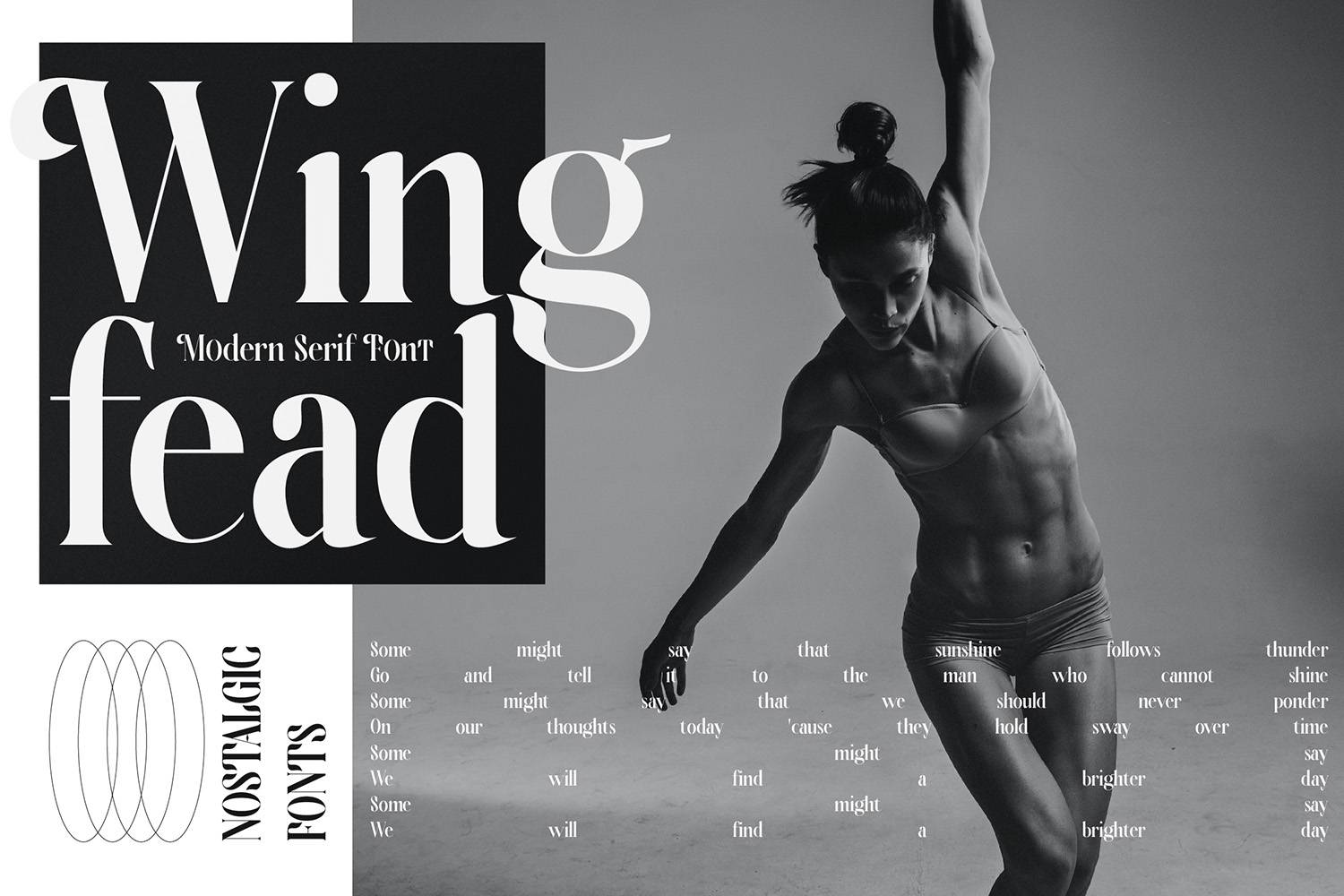 Wingfead Typeface Font sample