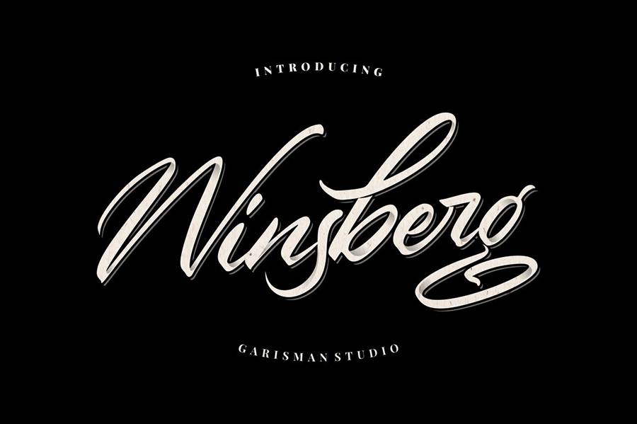 Winsberg Handlettering Script sample
