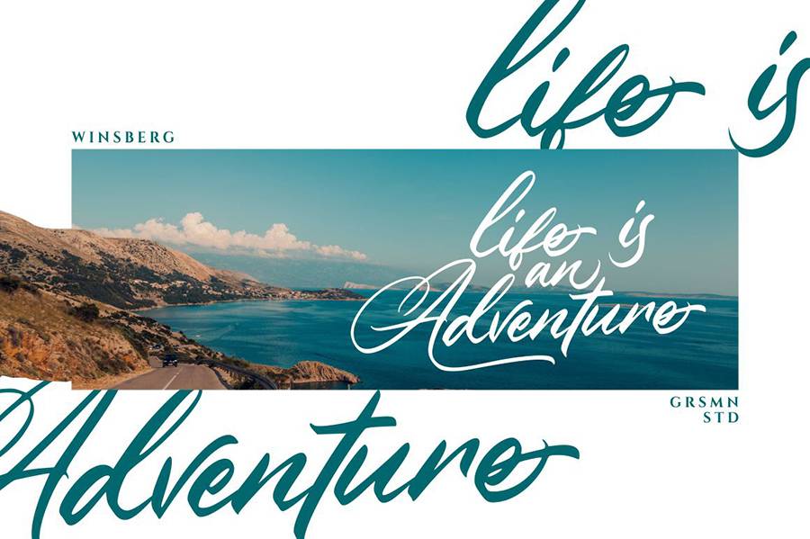 Winsberg Handlettering Script sample