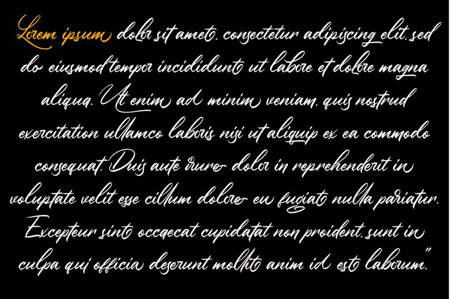 Winsberg Handlettering Script sample