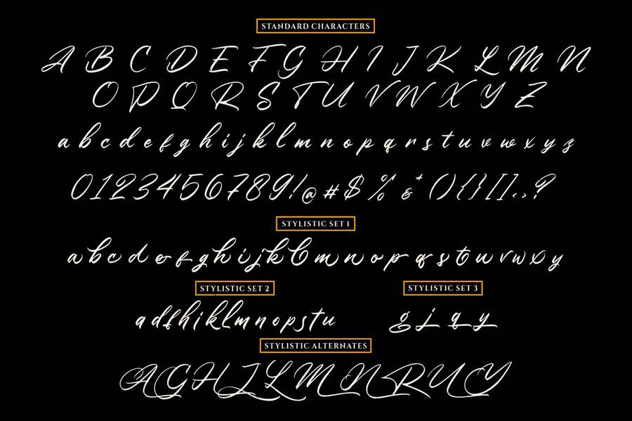 Winsberg Handlettering Script sample