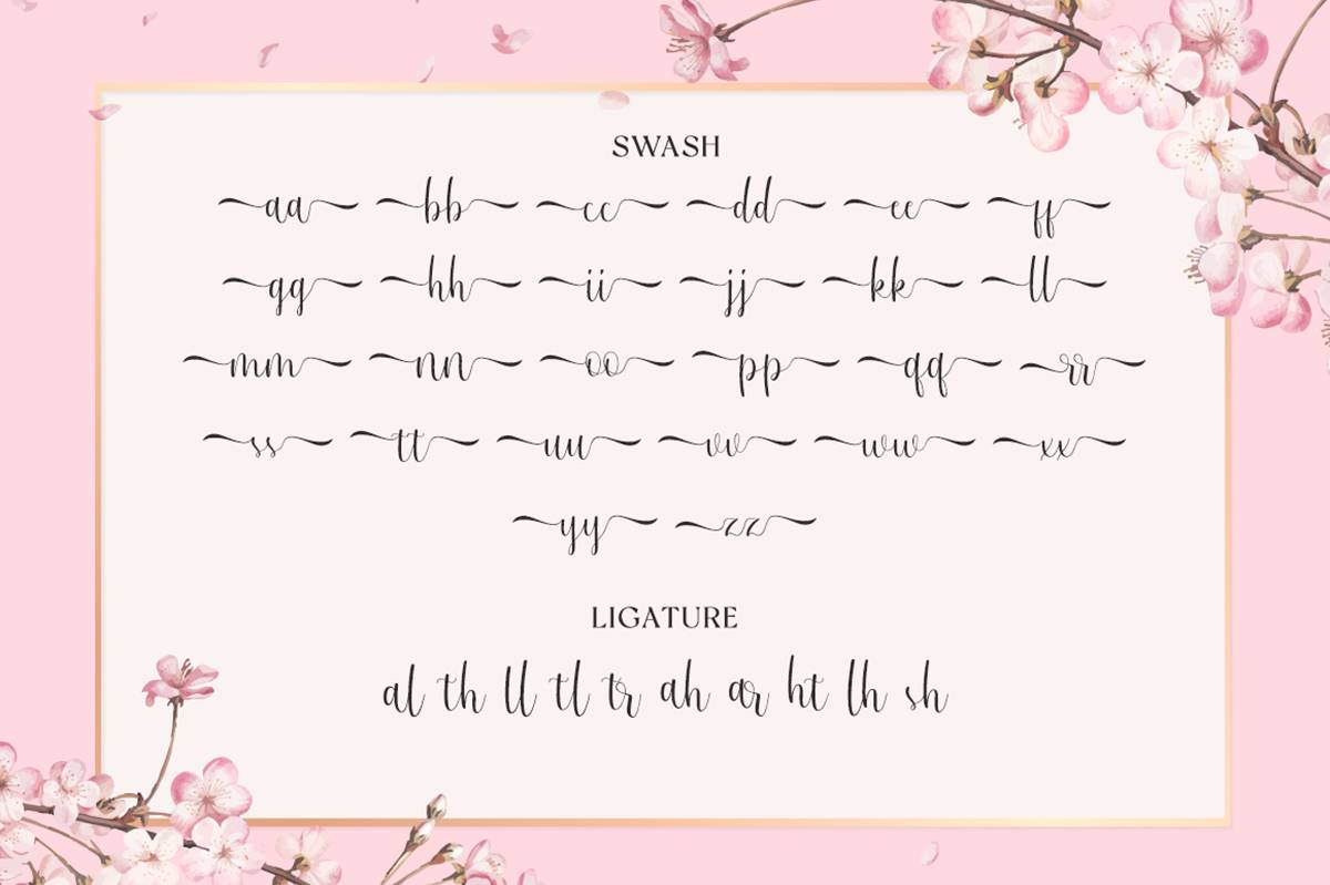 Winsleta Script Font sample