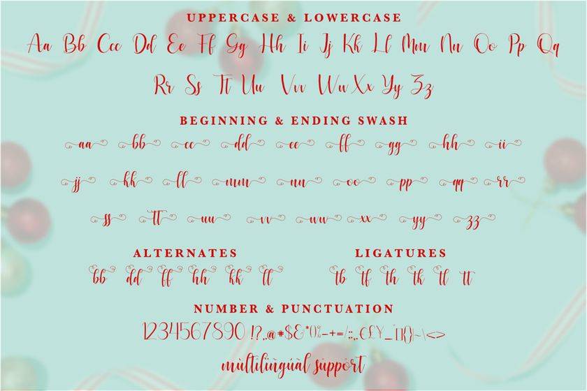 Wintermagical Font sample