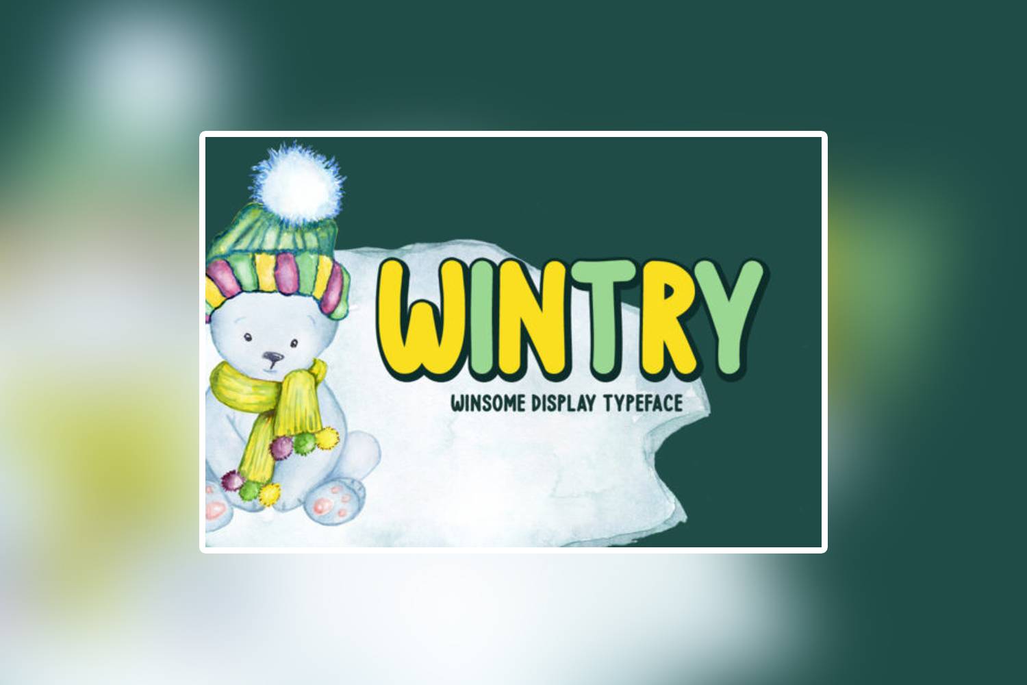 Wintry Font sample