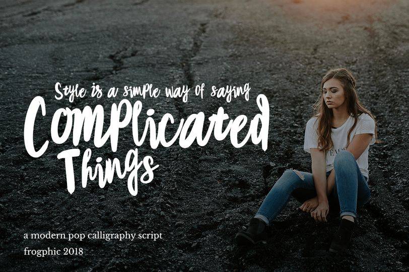 WirePop Modern Pop Script Font sample