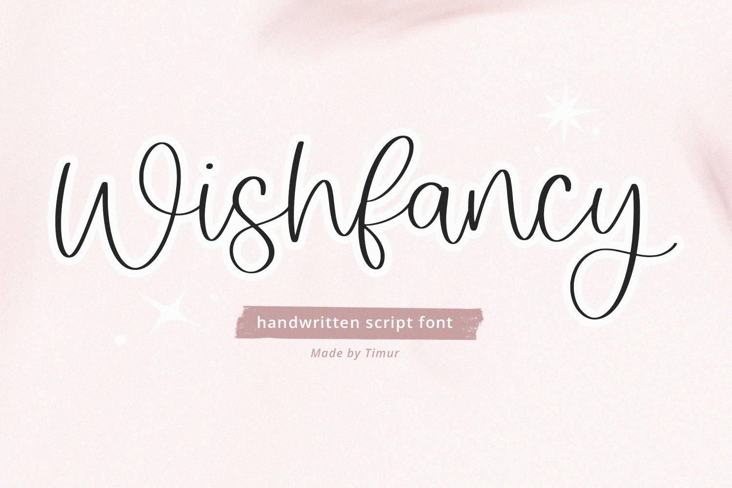 Wishfancy Font sample