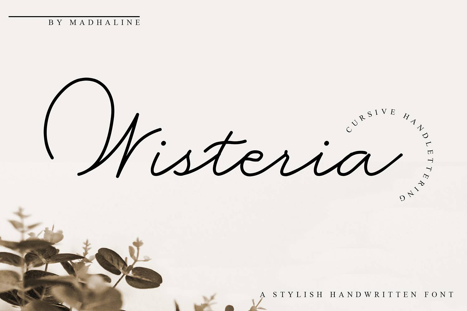 Wisteria Font sample