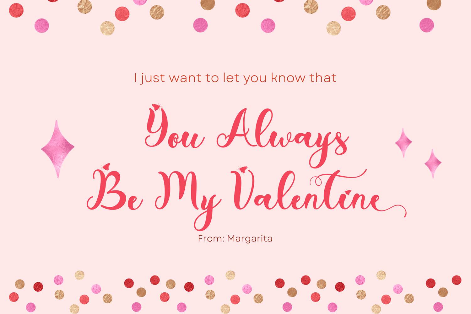 With Lovely Font sample
