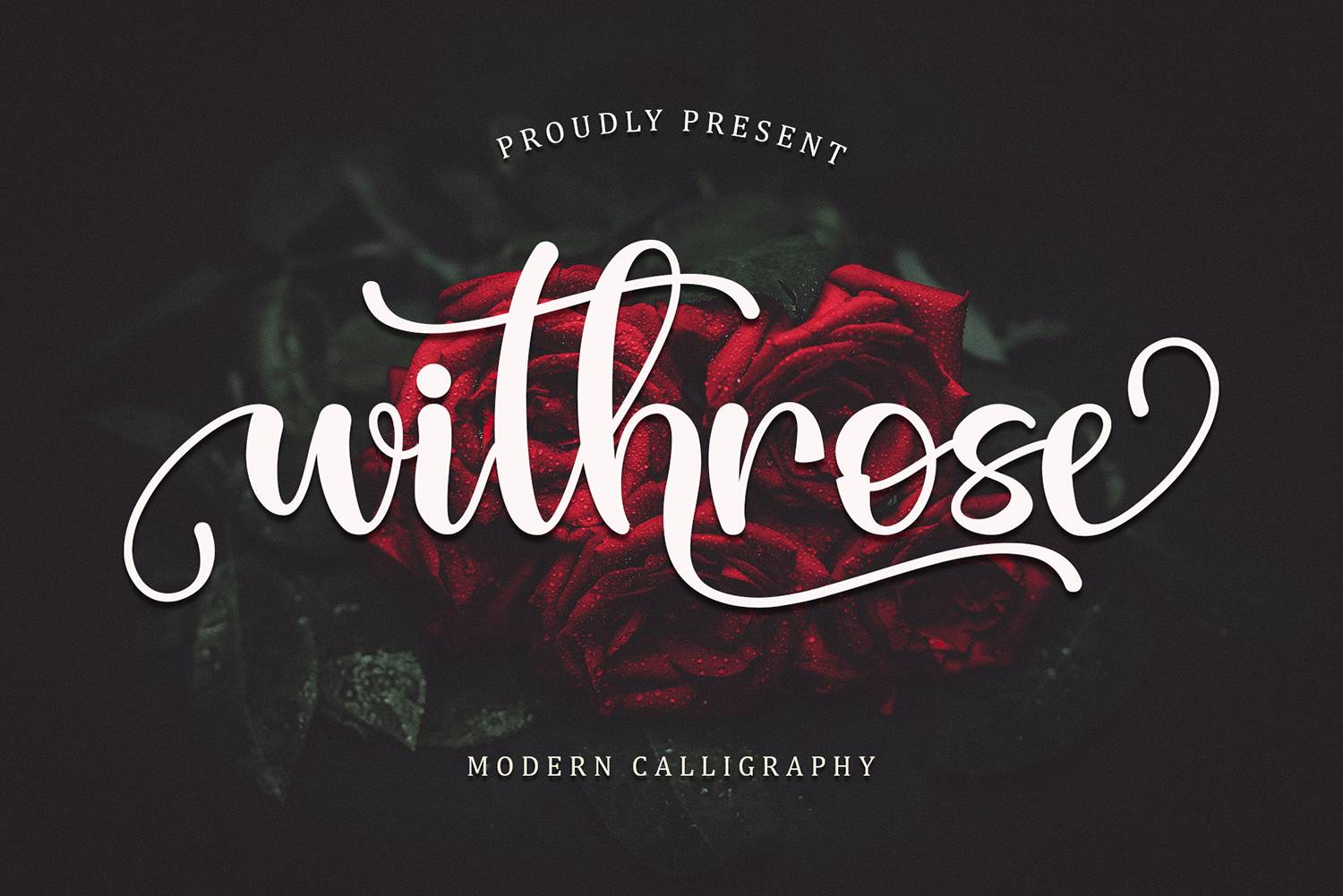 Withrose Font sample
