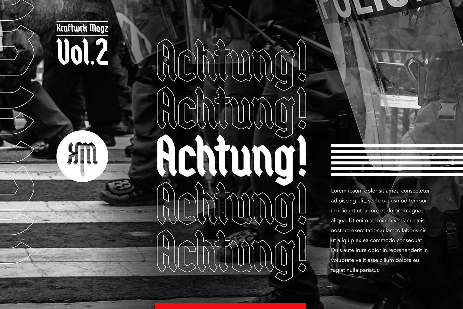 Wolfgang Krauss Font sample