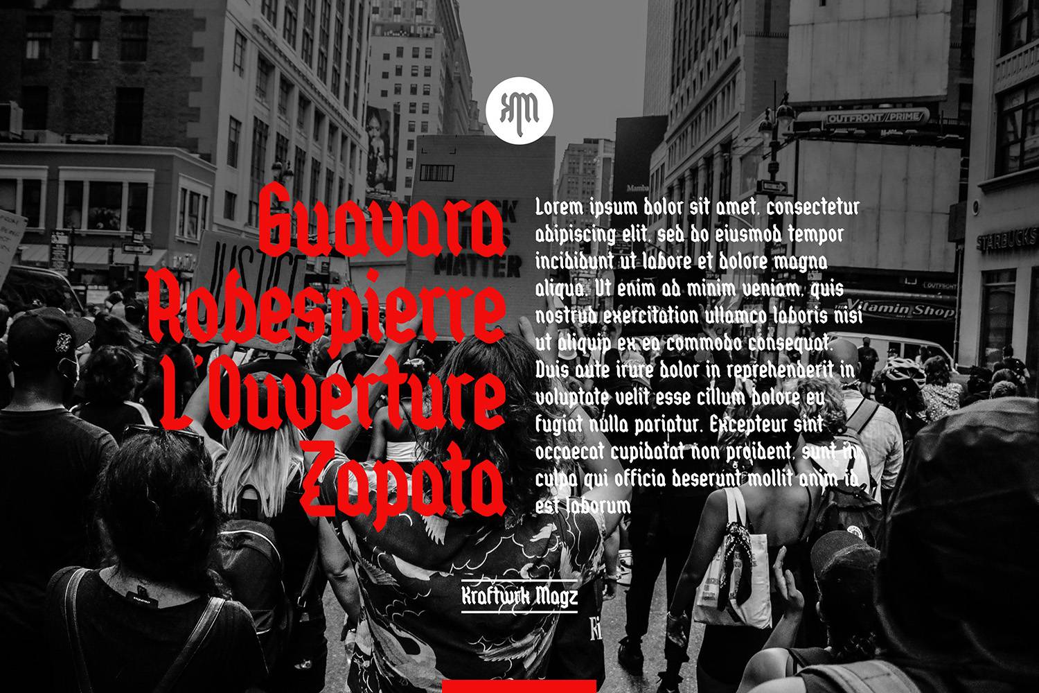 Wolfgang Krauss Font sample