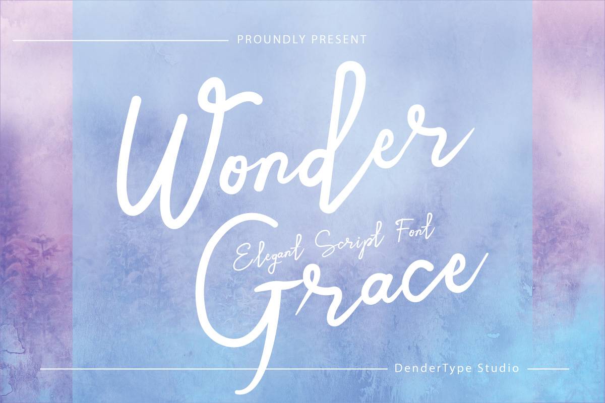 Wonder Grace Font sample