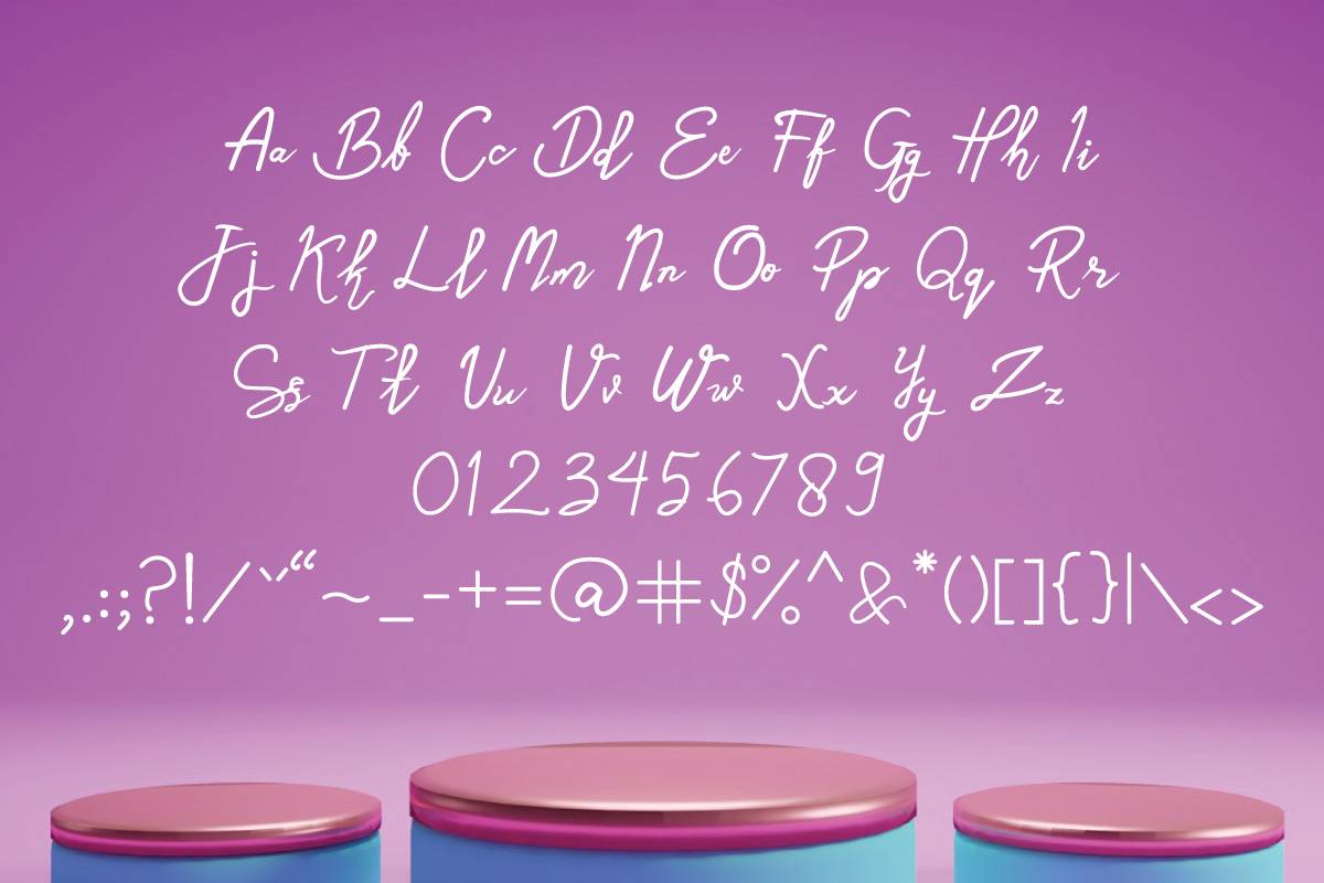 Wonder Grace Font sample