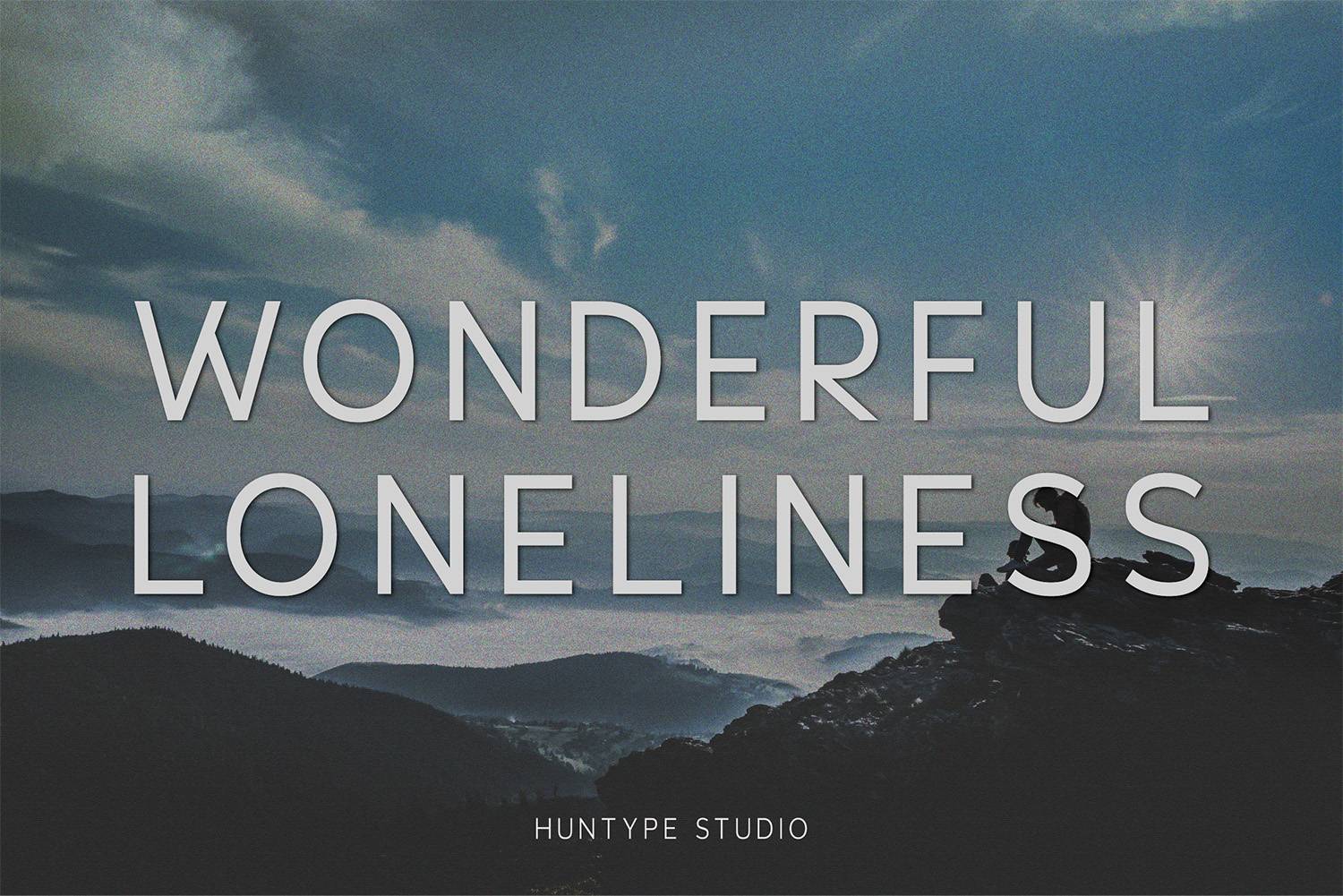 Wonderful Loneliness Font sample