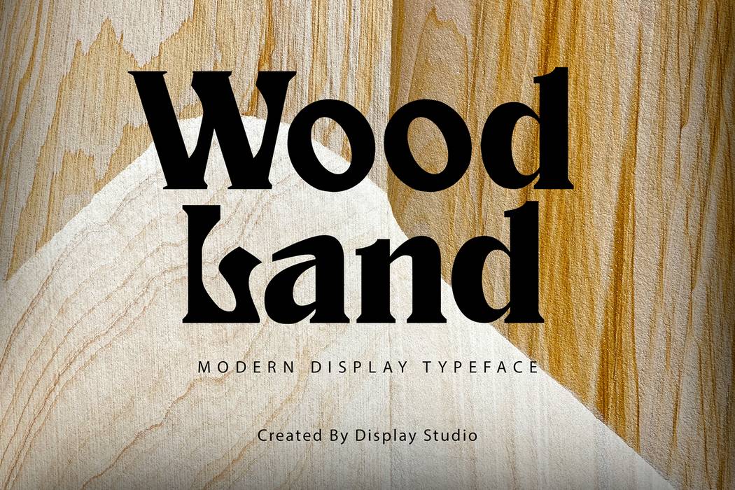 Wood Land Font sample