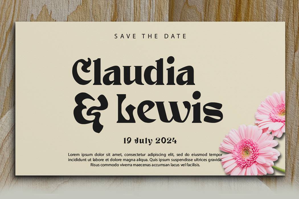 Wood Land Font sample