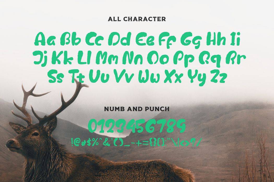 Worst Hunter Font sample