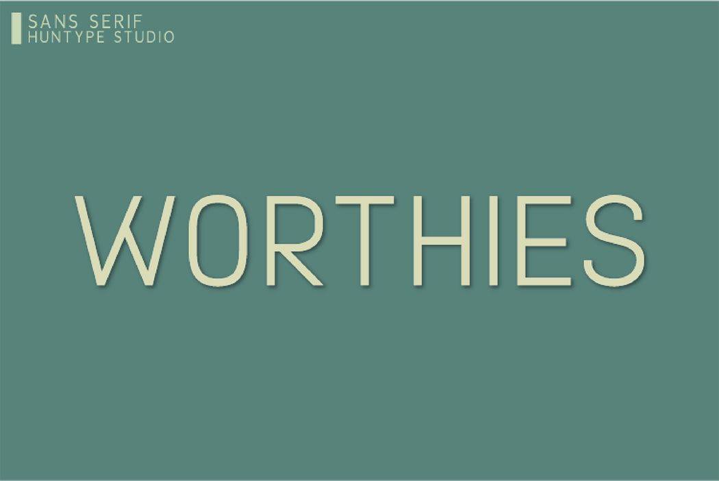 Worthies Font sample