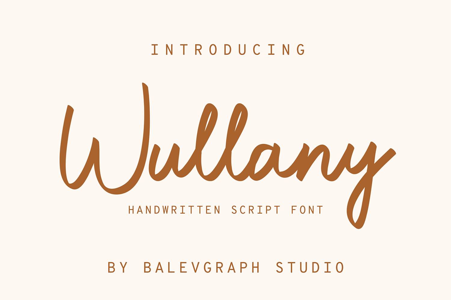 Wullany Font sample