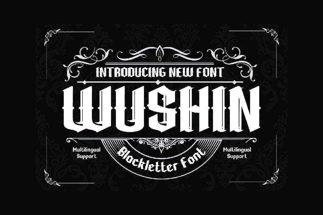 Wushin Font sample