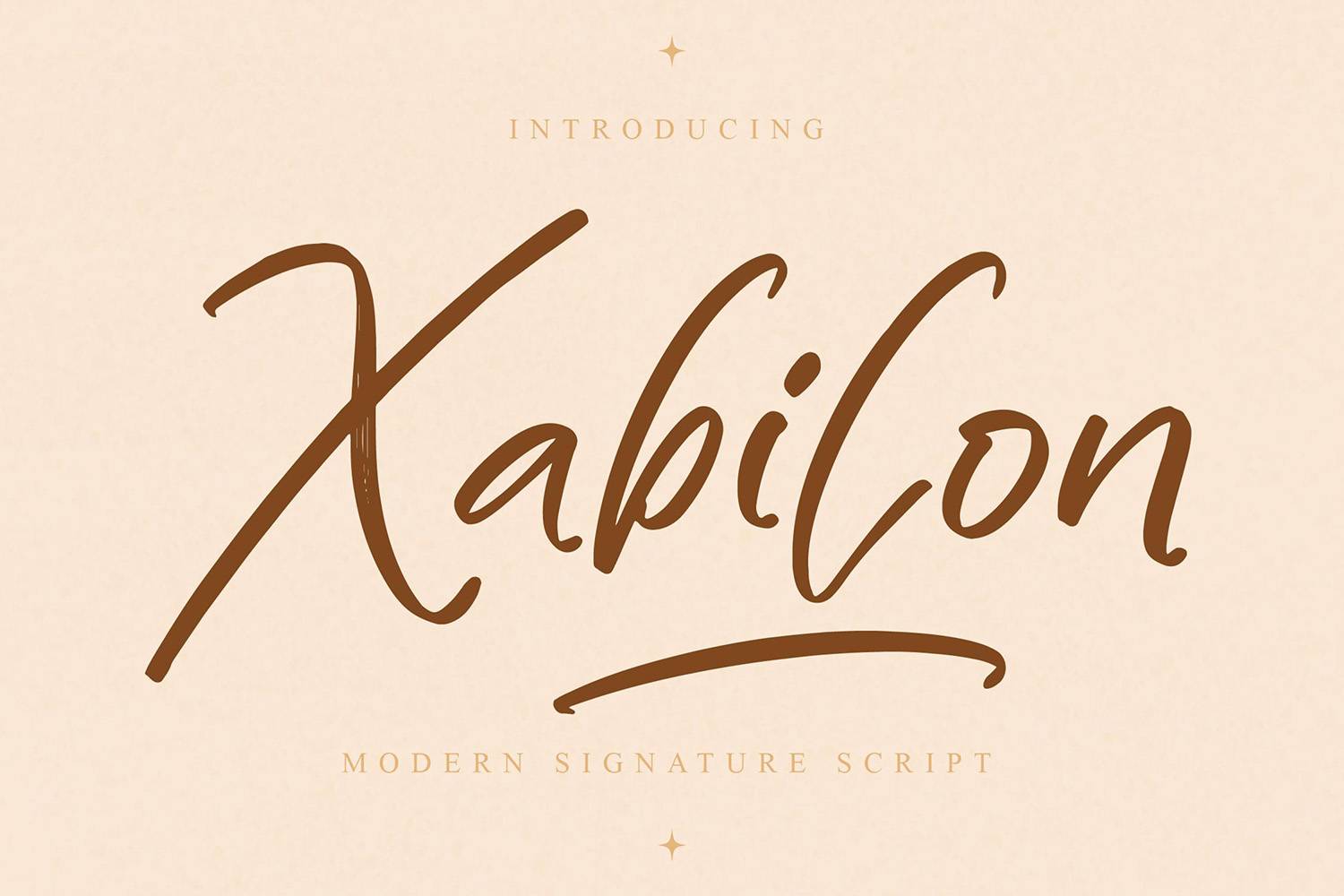 Xabilon Font sample