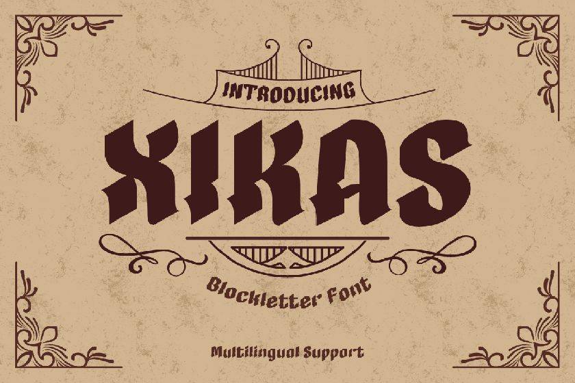Xikas Font sample