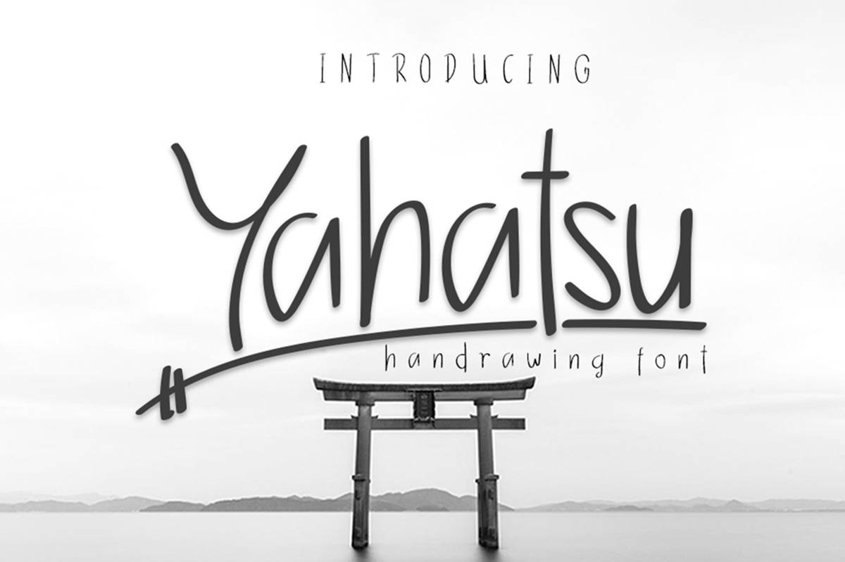 Yahatsu Font sample