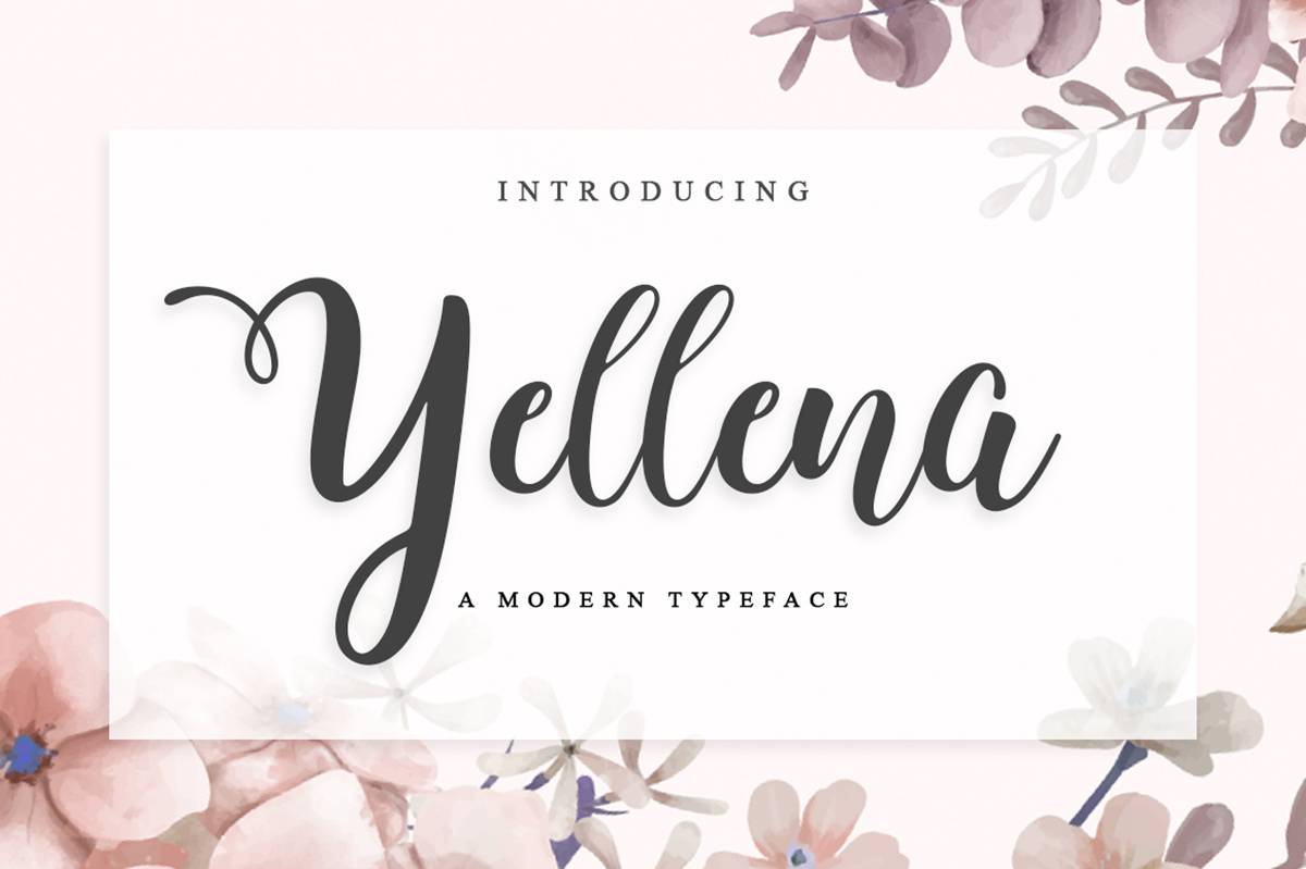 Yellena Font sample