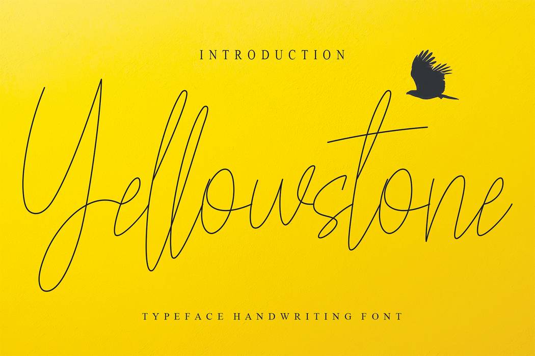 Yellowstone Font sample