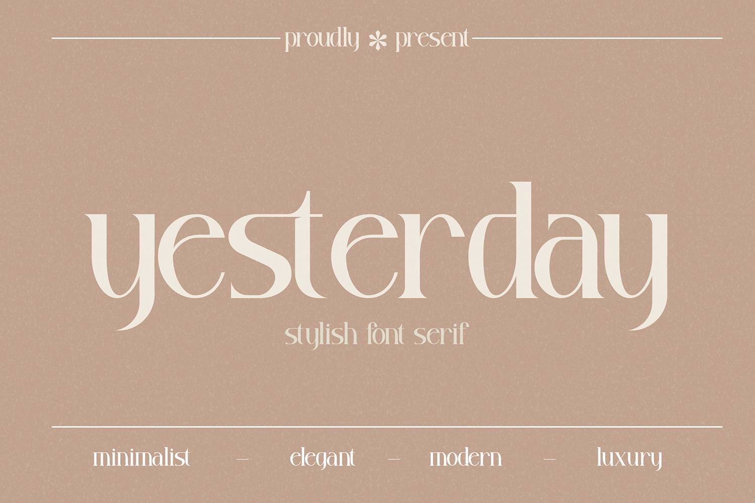 Yesterday Font sample