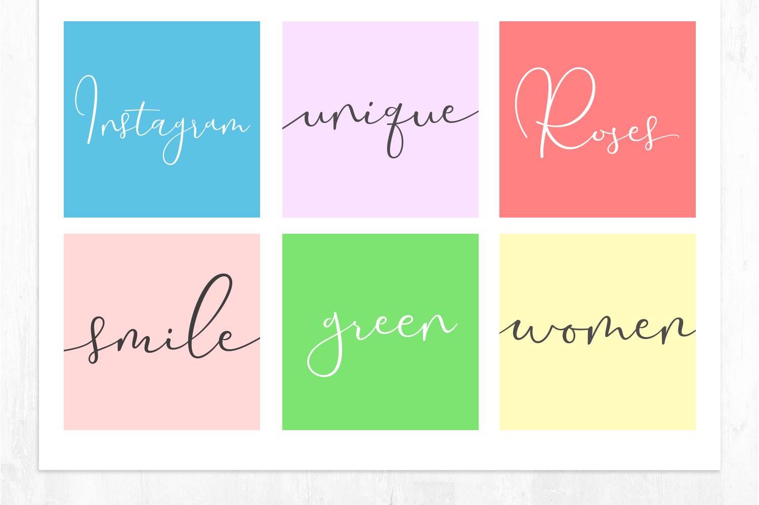 Yolan Unique Font sample
