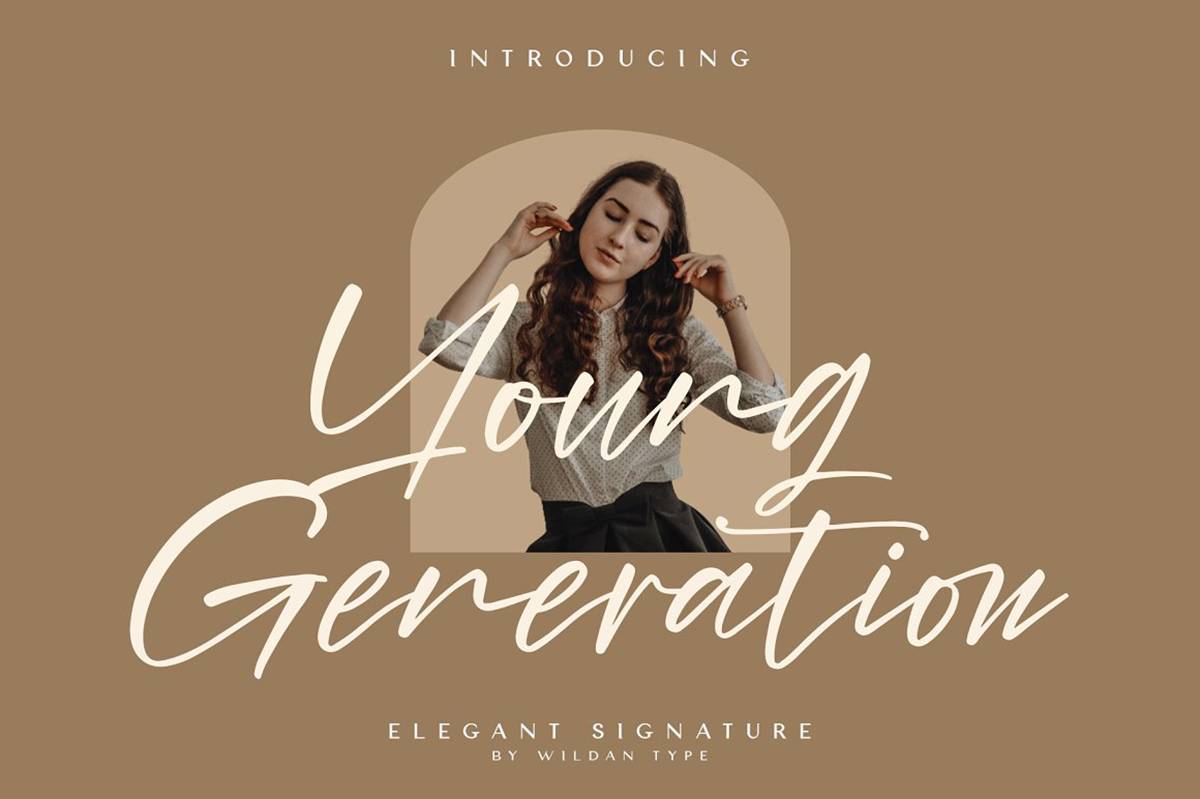 Young Generation Font sample