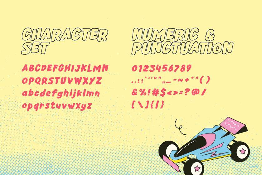 Youngster Font sample