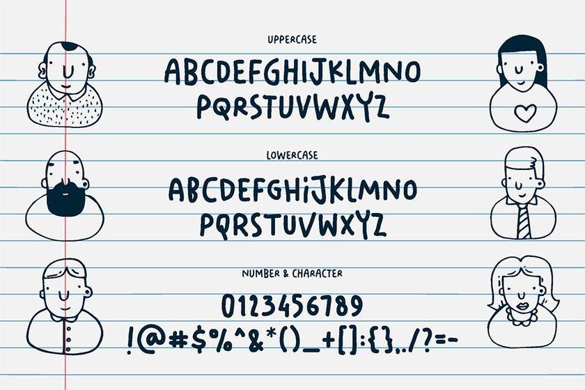 Your Doodle Font sample