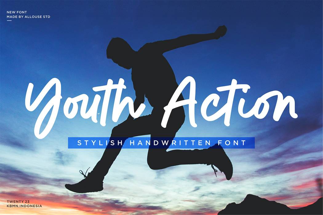 Youth Action Font sample