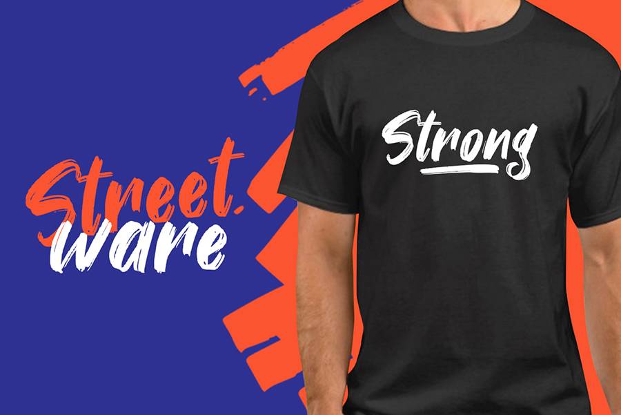 Youth Power Modern Brush Font sample