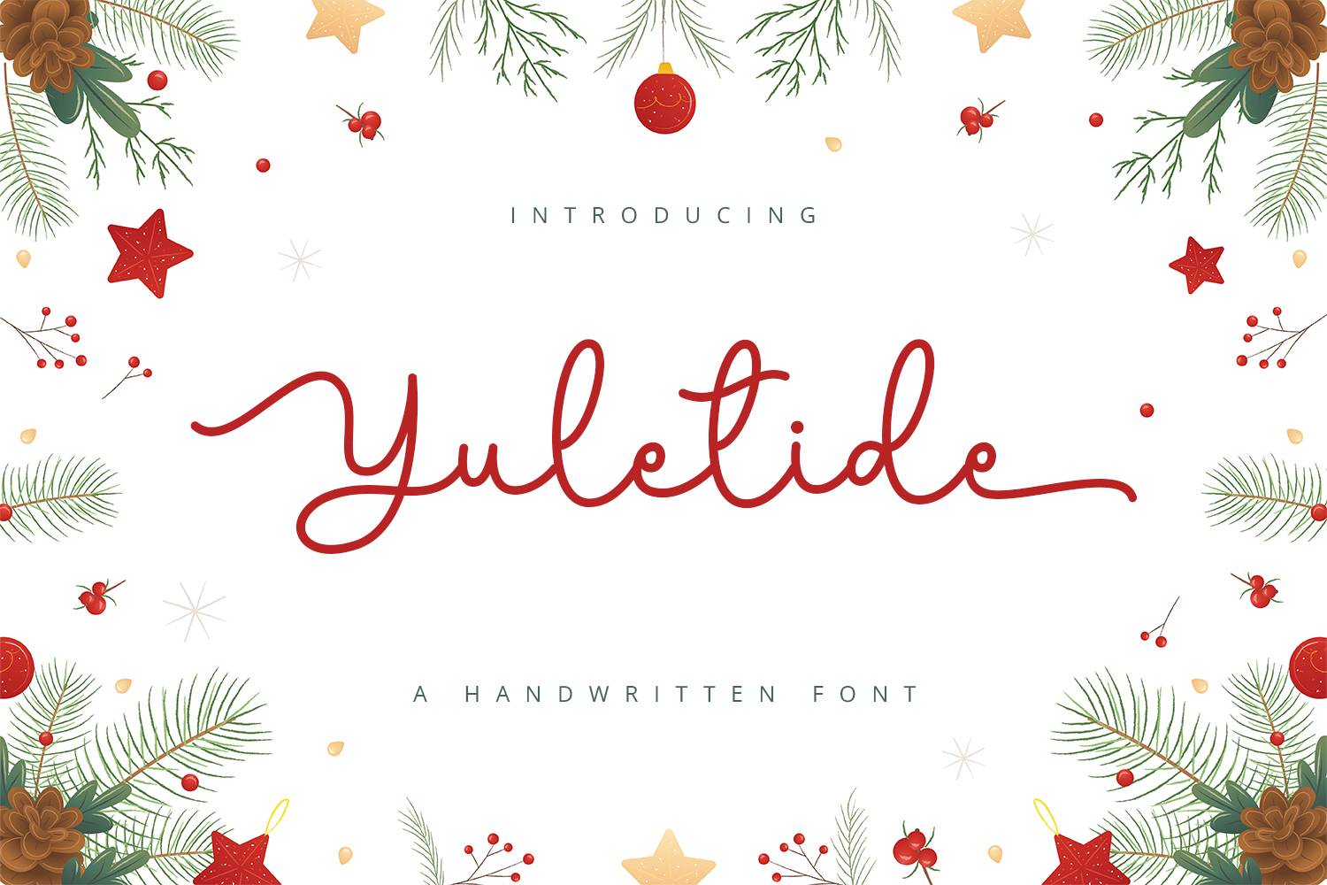 Yuletide Font sample