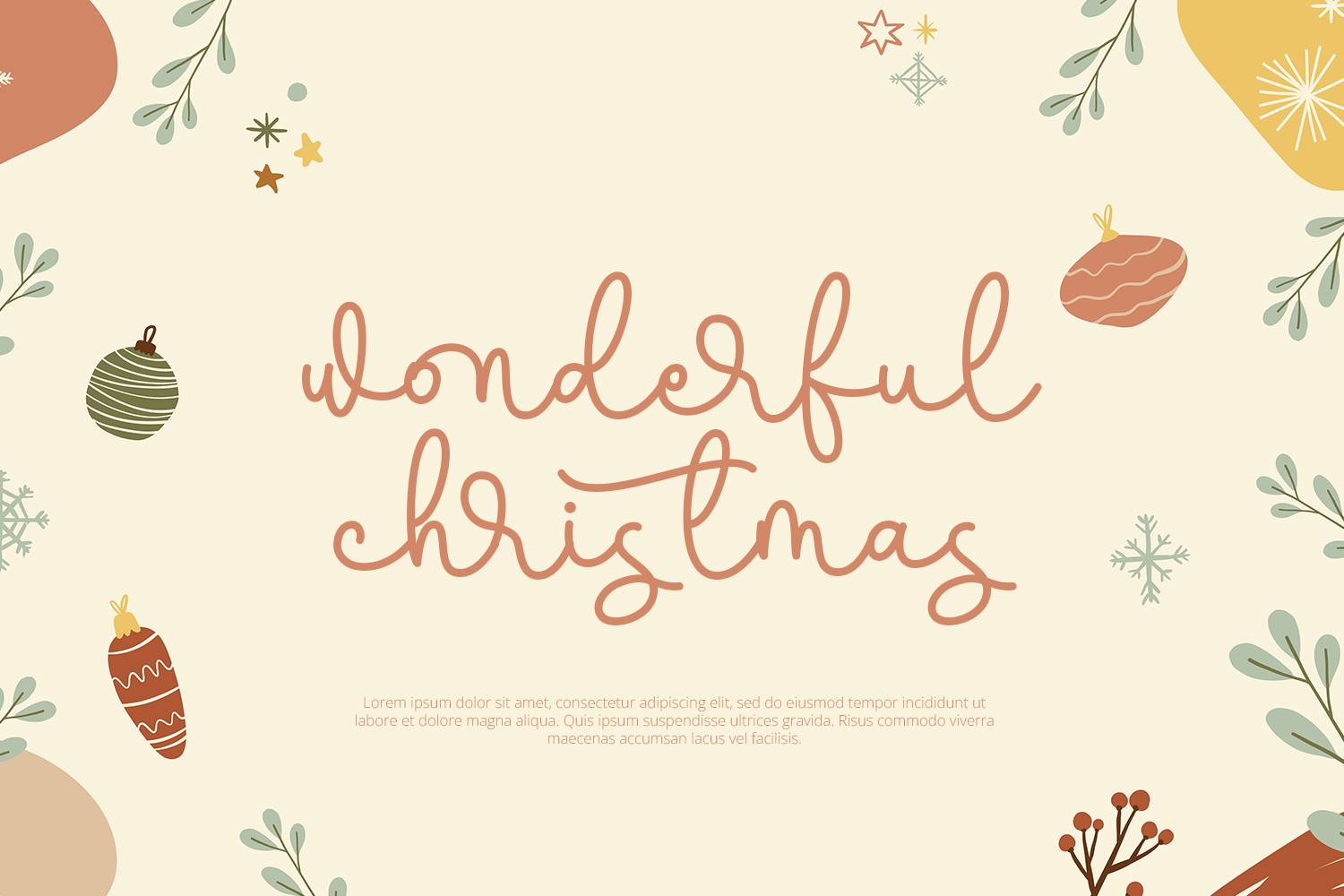 Yuletide Font sample