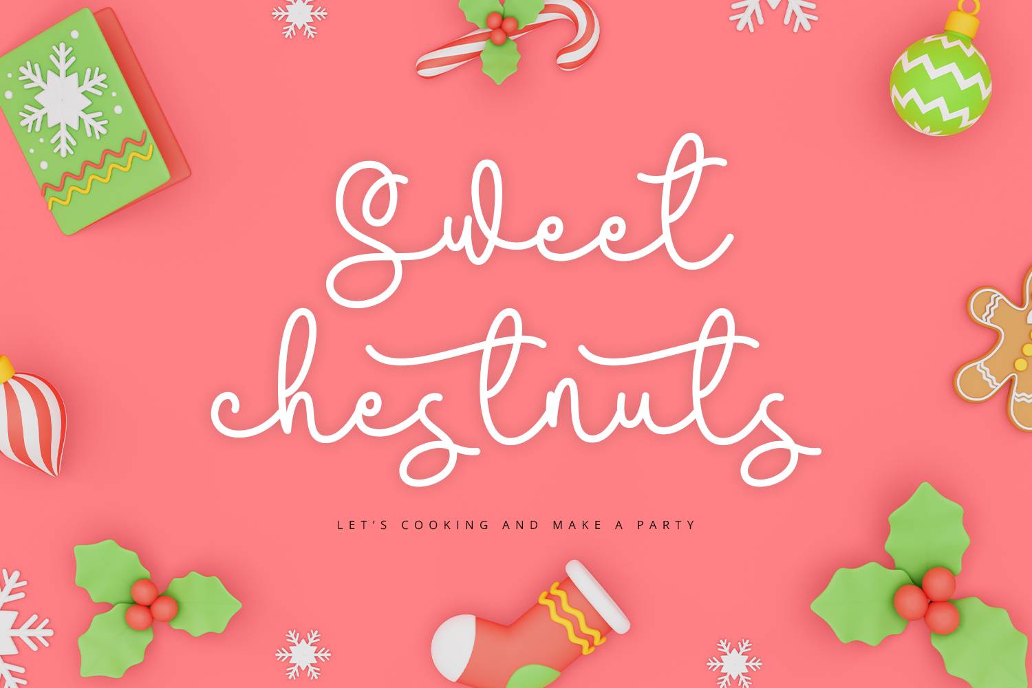 Yuletide Font sample
