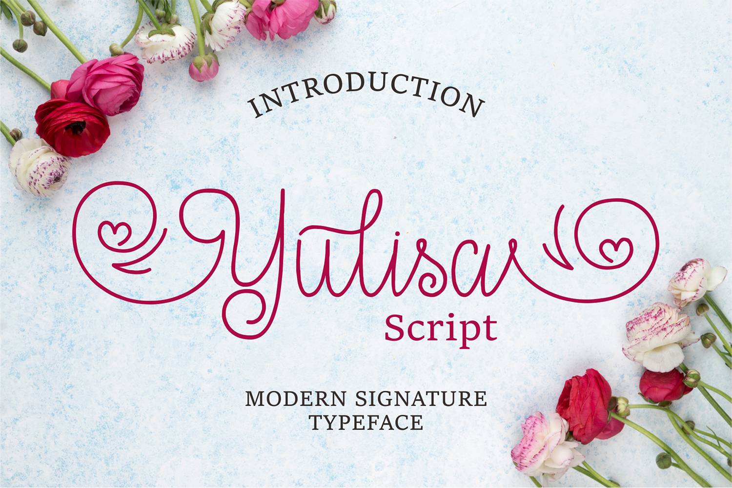Yulisa Script Font sample