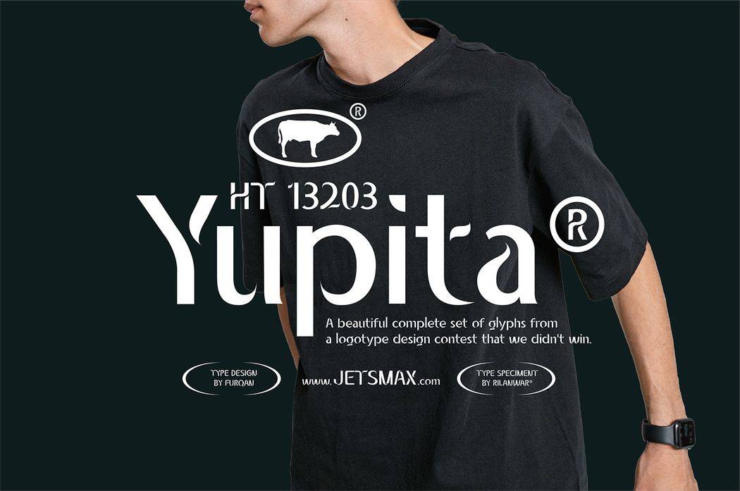Yupita Font sample