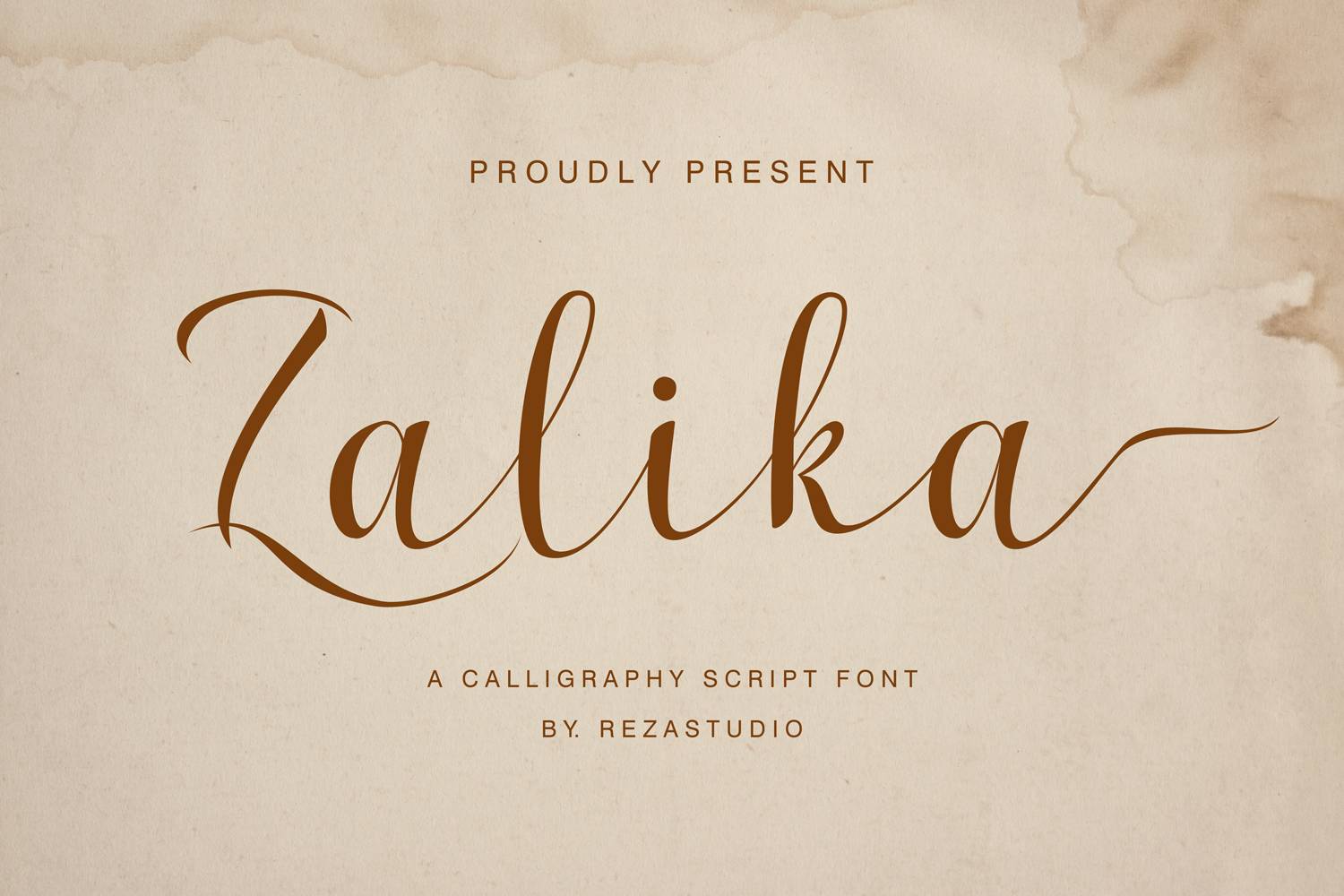 Zalika Font sample