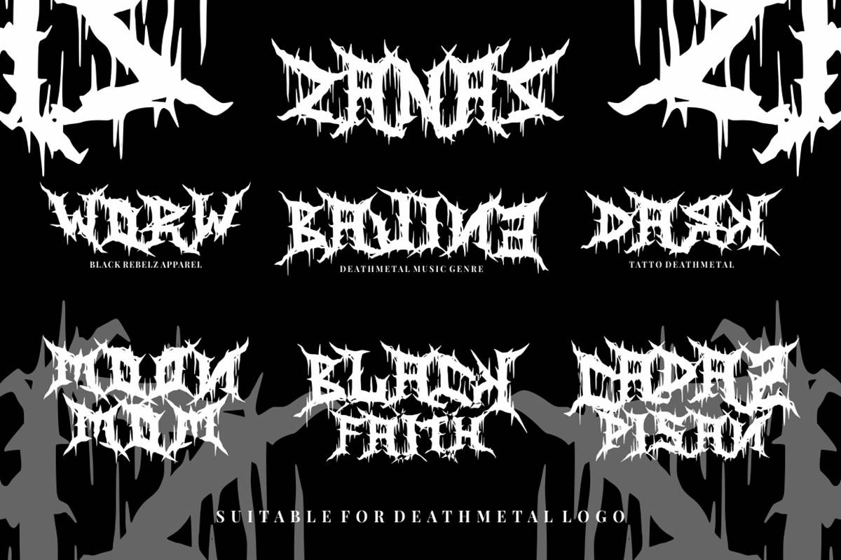 Zanaz Font sample