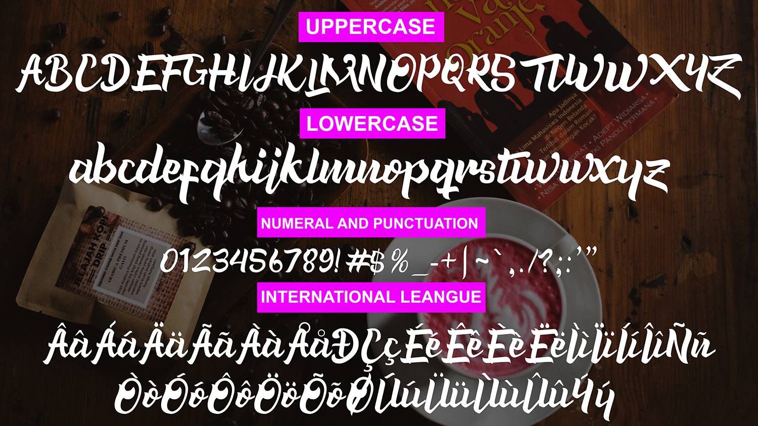 Zarra Script Font sample