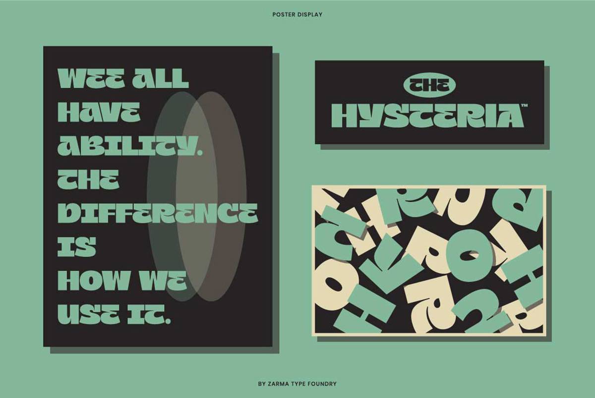 Zatiyan Font sample